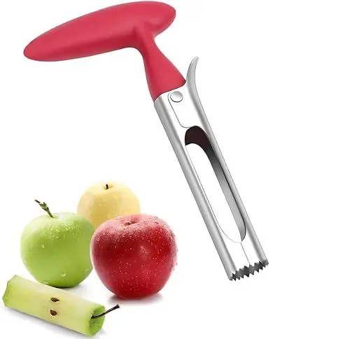Produktbild: SHSHbuy Obstentkerner,Apfelentkerner mit Griff,304 Edelstahl Apfelausstecher,Praktischer Küchenhelfer,Apfelausstecher Apfelkernausstecher für Birnen,Paprika,Apfel,Fuji,Honeycrisp