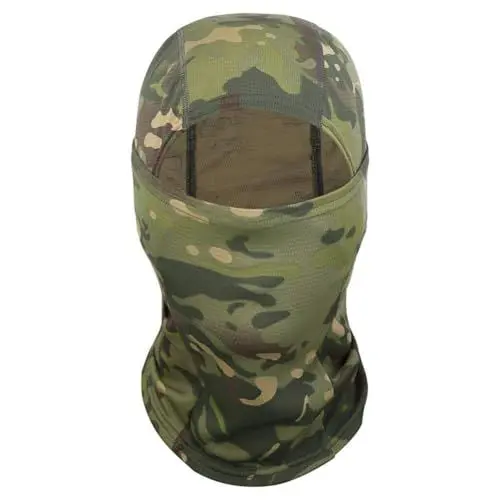 Produktbild: SHSHbuy Sturmhauben,Camo Gesichtsmaske Gesichtshaube,Skimaske Motorradmaske Hals Gaiter UV-Schutz Balaclavas für Herren Damen Motorrad Radfahren Sport(Camouflage Green)