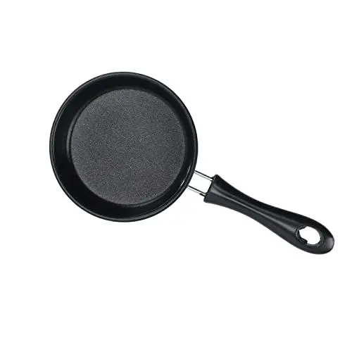Produktbild: SHUAIGUO Mini-Eierpfanne, Mini-Bratpfanne aus Edelstahl mit Langem Griff, Antihaftbeschichtung, Induktions-Frühstücks-Brat-Eierpfanne, 12 Cm, Runder Kleiner Topf Zur Vermeidung