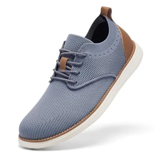 Produktbild: SHULOOK Atmungsaktive Sommerschuhe Herren Leichte Walkingschuhe Sommer Business Schuhe Casual Moderne Breeze Sneakers (Dunkelgrau 44.5)