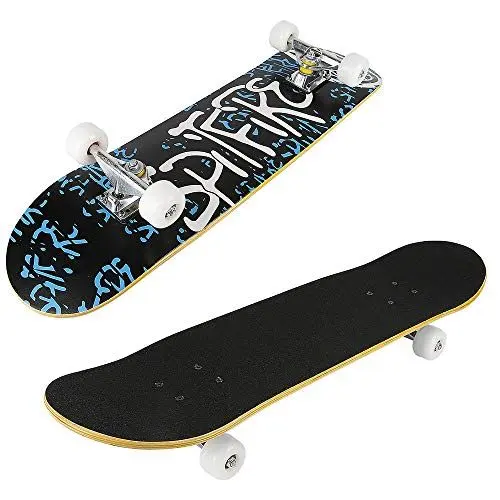 Produktbild: shunyi fashion Skateboard Komplettboard Mit ABEC-9 Kugellager, Skateboard t Buchstabenmuster, Skateboards Langlebig für Kinder Erwachsene Anfänger