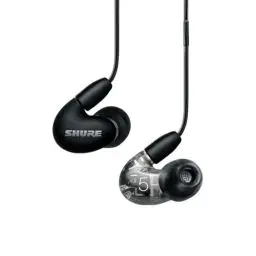 Produktbild: Shure AONIC 5 kabelgebundene Sound Isolating Ohrhörer, hochauflösender Klang und natürliche Basswiedergabe, drei Treiber, In-Ear, hochwertig, kompatibel mit Apple- und Android-Geräten – Schwarz