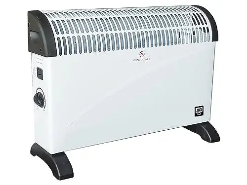 Produktbild: SHX Konvektorheizung mit Turbo-Heizlüfter 2000W SHX08TKV2000 – Heizkörper mit 2000 Watt, Sicherheitsthermostat, 3 Leistungsstufen, Überhitzungsschutz, geräuscharm, Weiß