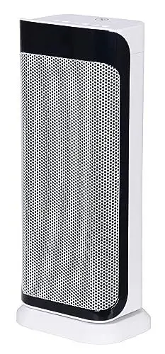 Produktbild: SHX PTC-Keramik-Heizlüfter mit Display 2000W SHX37PTC2000LD – Keramik-Heizlüfter, 2000 Watt, Schwenkfunktion, Display, Fernbedienung, weiß/schwarz