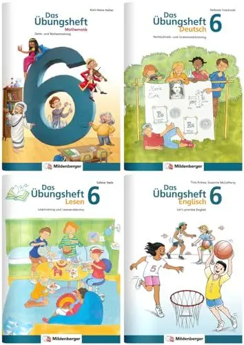 Produktbild: Sicher ins 7. Schuljahr – Paket: Rechnen – Schreiben – Lesen – Grammatik – Englisch · Klasse 6: Wichtige Grundlagen des Stoffs der 6. Klasse wiederholen, um gut ins 7. Schuljahr zu starten.