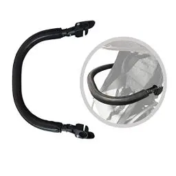 Produktbild: Sicherheitsbügel für Kinderwagen ,Zubehör für BBZ yoyo Armlehne aus schwarzem PU-Leder