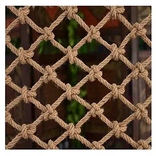Produktbild: Sicherheitsnetz Outdoor-Seilnetz, Sicherheits-Hanf-Seilnetz Für Kinder, Dekoratives Jute-Hanf-Netz Für Den Garten, 4 Mm * 12 cm(2x3m)