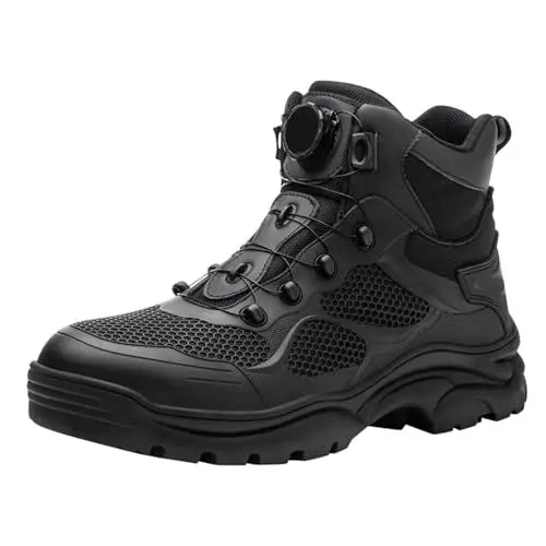 Produktbild: Sicherheitsschuhe Herren Stiefel Frühling Herbst Winter Atmungsaktive Arbeitsschutzschuhe Bequeme rutschfest Outdoorschuhe Casual Outdoor Boots Schlüpfen Schuhe Männer Trekking Wanderschuhe 37-46