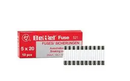 Produktbild: Sicherung 4A flink 5x20mm 250V TYP 521 10er Päckchen Feinsicherung Glassicherung G-Sicherung