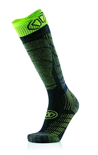 Produktbild: Sidas Herren Chaussettes de confortables en Laine mérinos douce et Anti-Transpiration Pour le ski Freizeitsocken, Jaune, 3-6