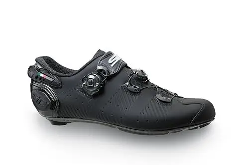 Produktbild: Sidi Fahrradschuhe, professionelle Herren-Rennradschuhe, Draht 2S, verstellbare Ferse, innovatives Verschlusssystem, belüftete Karbonsohle, Schwarz, 8 US