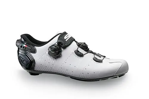 Produktbild: Sidi Fahrradschuhe, professionelle Herren-Rennradschuhe, Draht 2S, verstellbare Ferse, innovatives Verschlusssystem, belüftete Karbonsohle, Weiß, Schwarz, 9