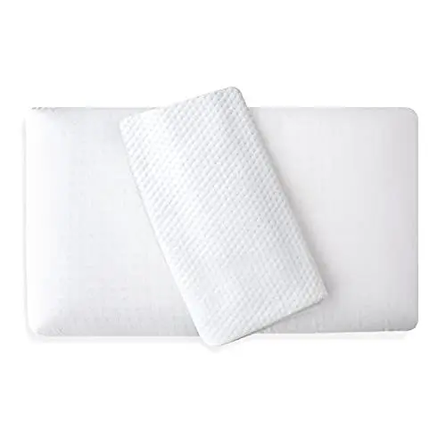 Produktbild: Siebenschläfer orthopädisches Nackenstützkissen mit weißem Bezug - Kopfkissen aus Viskoschaum mit 12cm Höhe (70 x 35 cm)