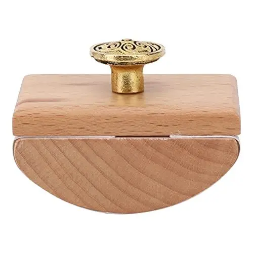 Produktbild: Siegelstempel Kalligrafie Tintenabsorptionsstempel aus Holz Bogendesign Einfach zu Verwendender Tintenlöscher Tinte Schnell Trocknendes Werkzeug Woden Rocker Blotter for Pen Writing(Holzfarbe)
