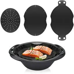 Produktbild: Siegvoll Dauerbackfolie für Thermomix Varoma Einlegeboden wiederverwendbare Backpapier 3er Set Zubehör für Thermomix TM6 TM5 TM31 Backfolie umweltfreundlich und nachhaltiges, Blätter