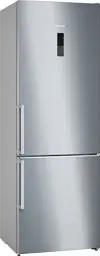 Produktbild: SIEMENS KG49NAICT Stand-Kühl-Gefrier-Kombination iQ500, freistehende Kühlkombination mit Gefrierbereich unten 203x70 cm, 311L Kühlen, 129L Gefrieren, NoFrost, hyperFresh, Home Connect, Edelstahl