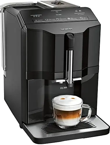 Produktbild: Siemens EQ.300 TI35A209RW Kaffeevollautomat Vollautomat Espressomaschine 1,4 l, Schwarz