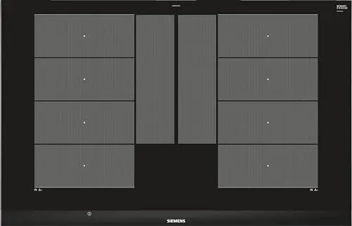 Produktbild: Siemens EX875LYC1E, iQ700, Induktionskochfeld (autark), 80 cm breit, varioInduktion plus freie Platzwahl, power Move Plus voreingestellte Leistungsstufen, powerBoost schnelleres Kochen