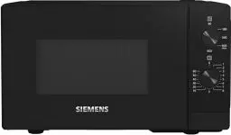 Produktbild: Siemens FF020LMB2 iQ300 Mikrowelle, 44 x 26 cm, 800 Watt, Drehteller 27 cm, Türanschlag links, LED-Innenbeleuchtung, Schwarz