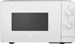 Produktbild: Siemens FF020LMW0 iQ300 Mikrowelle, 44 x 26 cm, 800 Watt, Drehteller 27 cm, Türanschlag links, LED-Innenbeleuchtung, Weiß