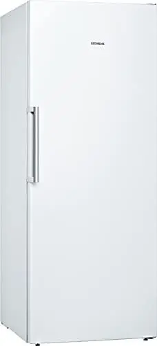 Produktbild: Siemens GS54NAWCV iQ500 Gefrierschrank, 176 x 70 cm, 327 L, noFrost nie wieder abtauen, bigBox Platz für großes Gefriergut, varioZone flexible Glas-und Schubladen, Weiß