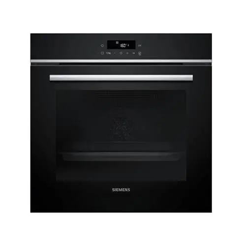 Produktbild: Siemens HB571ABS3 iQ300 Einbau-Backofen, 60 x 60 cm, LED-Touchbedienung, cookControl10, 3D-Heißluft, Umluftgrill, Schnellaufheizung, Pyrolyse, activeClean, Kindersicherung, Edelstahl
