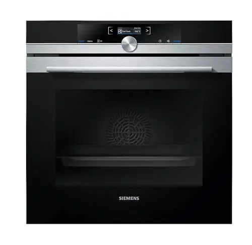 Produktbild: Siemens HB674GBS1 iQ700 Einbau-Backofen, Edelstahl, activeClean Selbstreinigungs-Automatik, coolStart-kein Vorheizen, Backofentür mit SoftMove für Öffnen- Schließen, Schwarz