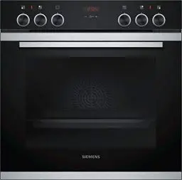 Produktbild: Siemens HE213ABS0 Backofen (Elektro/Einbau) / 59.4 cm/Klapptür/Elektronikuhr/Edelstahl