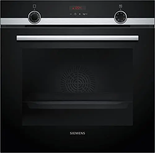 Produktbild: Siemens HR574ABR0 iQ300 Einbau-Backofen mit Dampfunterstützung, 60 x 60 cm, activeClean Selbstreinigung, Schnellaufheizung mit coolStart, cookControl10 Automatikprogramme, Black