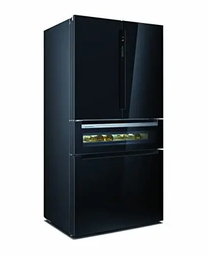 Produktbild: SIEMENS KF96RSBEA iQ700 Smarte Multi-door Kühl Gefrierkombination, 183 x 90,6 cm, 401 Litre Kühlen & 171 Litre Gefrieren, Nofrost nie wieder abtauen, Supercooling schnellere Kühlung, Icetwister
