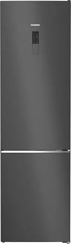 Produktbild: SIEMENS KG39NAXCF iQ500, Freistehende Kühl-Gefrier-Kombination, 203 x 60 cm, 260 L Kühlen & 103 L Gefrieren, noFrost, hyperFresh 0ºC, längere Frische, LED, Home Connect, antiFingerprint, schwarz