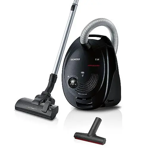 Produktbild: Siemens Staubsauger mit Beutel Z 3.0 extreme power VSZ3XTRM11, Bodenstaubsauger, XXL-Polsterdüse ideal für Tierhaare, Bodendüse für Parkett, Teppich, Fliesen, niedriger Stromverbrauch, 850 W, schwarz