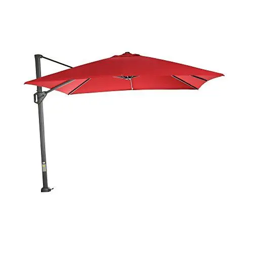 Produktbild: SIENA GARDEN Ampelschirm SUNSET 300x300 cm rot