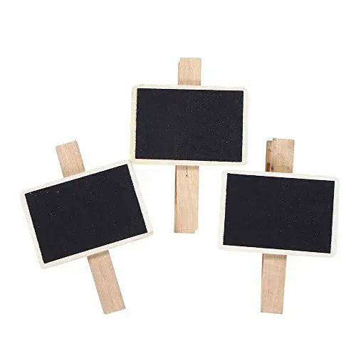 Produktbild: Siena Garden Holz-Pflanzschilder, Schwarz/Natur, 11 x 7 x 6 cm