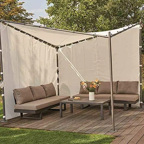 Produktbild: Siena Garden Set Seitenteile zu Pavillon BERLINO 300x300 cm weiß