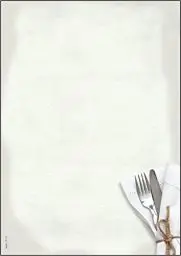 Produktbild: SIGEL DP125 Motiv-Papier Menü Speisen im Gastro-Look 90 g, DIN A4, 50 Blatt, Speisekarten-Motiv, aus nachhaltigem Papier
