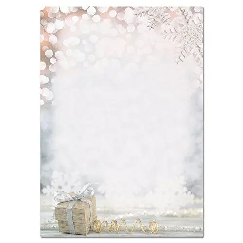 Produktbild: SIGEL DP135 Weihnachtsbriefpapier in Gold und Silber, A4, 100 Blatt 