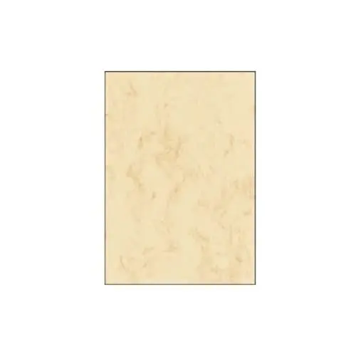 Produktbild: SIGEL DP907 Hochwertiges Marmor-Papier beige, A5, 100 Blatt, Motiv beidseitig, Briefpapier 90 g, aus nachhaltigem Papier