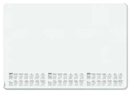 Produktbild: SIGEL HO301 Papier-Schreibtischunterlage, ca. DIN A2, mit aktuellem 3-Jahres-Kalender, 30 Blatt, dotted, mit abgerundeten Ecken, vegan, aus nachhaltigem Papier
