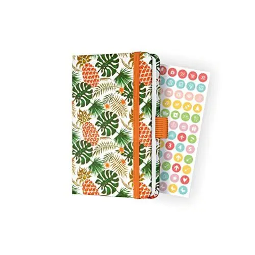 Produktbild: SIGEL J2316 Wochenkalender Jolie 2022 - Tropic Green - ca. A6 - grün - Hardcover - 174 Seiten - mit fröhlichem Kalendarium, vielen Infos und praktischen Stickern - FSC-zertifiziert - Terminplaner