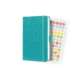 Produktbild: SIGEL J4102 Wochenkalender Jolie 2024, ca. A6, petrol, Hardcover, Gummiband, Stiftschlaufe, Einstecktasche, 174 Seiten, aus nachhaltigem Papier, Terminplaner