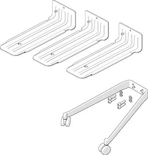 Produktbild: SIGEL MI201 Nachrüst-Set für Office Caddy Workplace MI200, Umbau zum zweiseitigen Rollcontainer