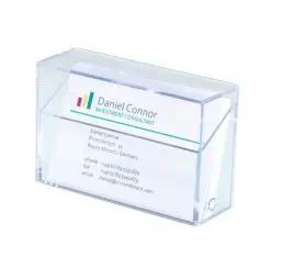 Produktbild: SIGEL VA110 Visitenkarten-Box für 100 Karten im Scheckkartenformat 86 x 56 mm - zur Präsentation und zur sicheren Aufbewahrung