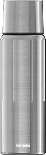 Produktbild: SIGG - Isolierte Trinkflasche - Thermoflasche Gemstone IBT Selenite - Mit Tasse - Auslaufsicher - Federleicht - BPA-frei - 18/8-Edelstahl - Camping & Outdoor - Brushed - 1,1L