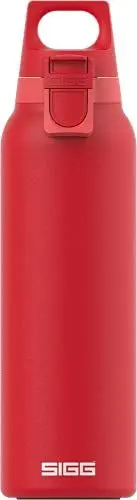 Produktbild: SIGG - Isolierte Trinkflasche - Thermosflasche Hot & Cold One Light Scarlet - Mit Fruchtfilter - Auslaufsicher - BPA-frei - 18/8-Edelstahl - Camping & Outdoor - Rot - 0,55L