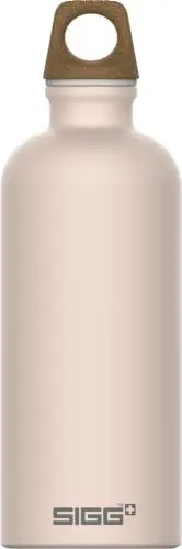 Produktbild: SIGG - Alu Trinkflasche - Traveller MyPlanet Journey - Klimaneutral Zertifiziert - kohlensäurehaltige Getränke - Auslaufsicher - Federleicht - BPA-frei - Outdoor & Yoga - Mattes Weisspink - 0,6L