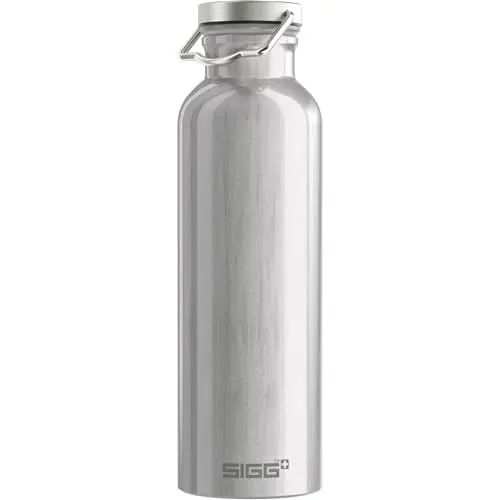 Produktbild: SIGG Original Alu Trinkflasche (0.75 L), schadstofffreie und besonders auslaufsichere Trinkflasche, federleichte Trinkflasche aus Aluminium