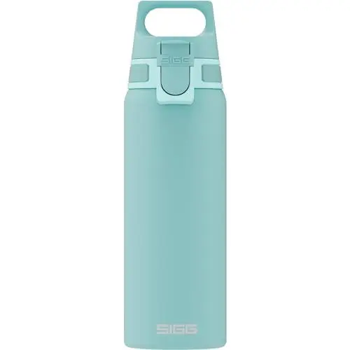 Produktbild: SIGG - Edelstahl Trinkflasche - Shield ONE Glacier - Für Kohlensäurehaltige Getränke Geeignet - Auslaufsicher - Federleicht - BPA-frei - Outdoor & Fitness - Hellblau - 0,75L