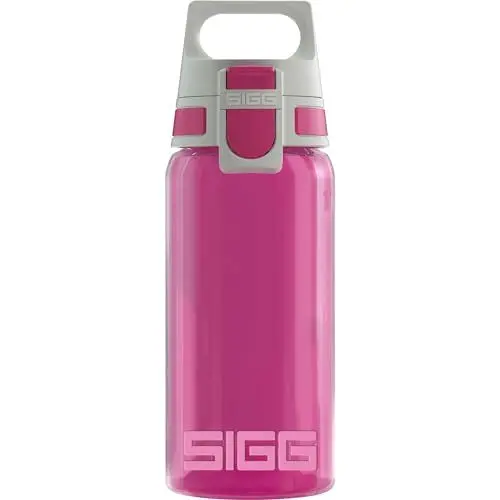 Produktbild: SIGG - Trinkflasche Kinder - Viva One Berry - Für Kohlensäurehaltige Getränke Geeignet - Auslaufsicher - Spülmaschinenfest - BPA-frei - Sport & Schule - Pink - 0,5L