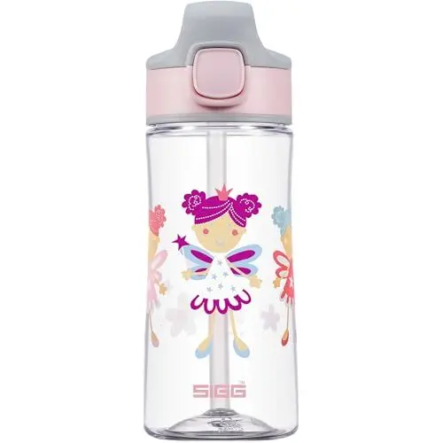 Produktbild: SIGG Miracle Fairy Friend Kinder Trinkflasche (0.45 L), Kinderflasche mit auslaufsicherem Deckel, einhändig bedienbare Wasserflasche aus Tritan